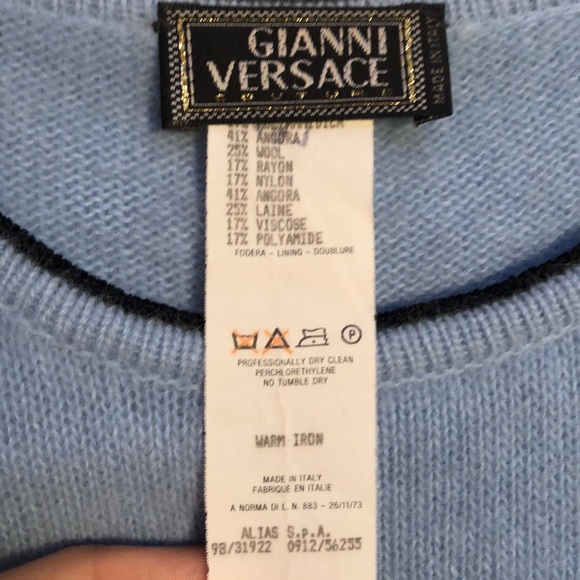 Vintage Versace Angora Crewneck Sweater - Picture 2 of 7